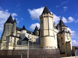 Fototapeta na wymiar castle in Saumur
