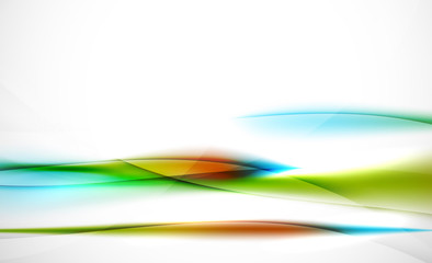 Colorful wave line, abstract background with light and shadow