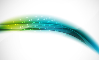 Colorful wave line, abstract background with light and shadow