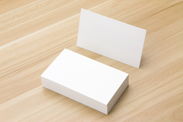 Business card at the desk