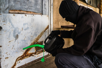 Brandstifter in Aktion