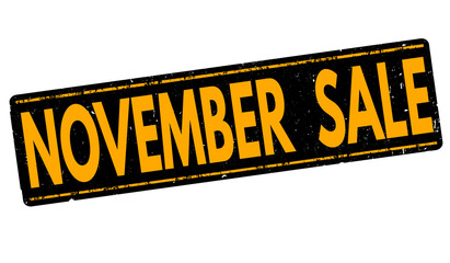 November sale stamp