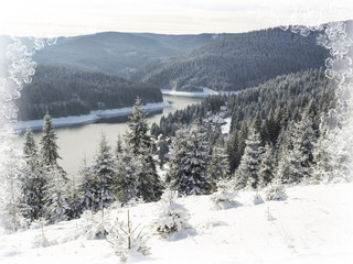 Winter wonderland scene,winter holiday 