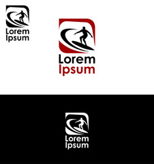 Icon for surfing and extreme sports