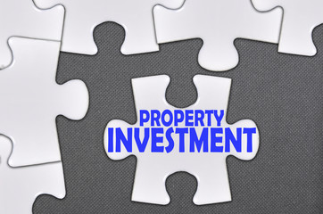 jigsaw puzzle written word property investment