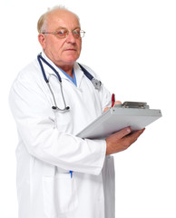 Elderly clinic doctor.