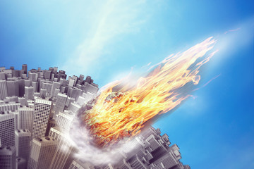 Meteorite near the Earth