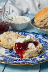 Close Up Cream Scone