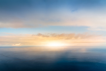 Skyline on the sea