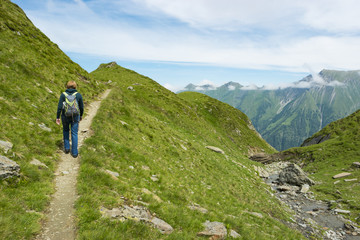 Naklejka na ściany i meble hiking in bavaria and european alps
