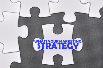 jigsaw puzzle written word whats your marketing strategy