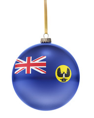 Bauble with the flag design of South Australia.(series)