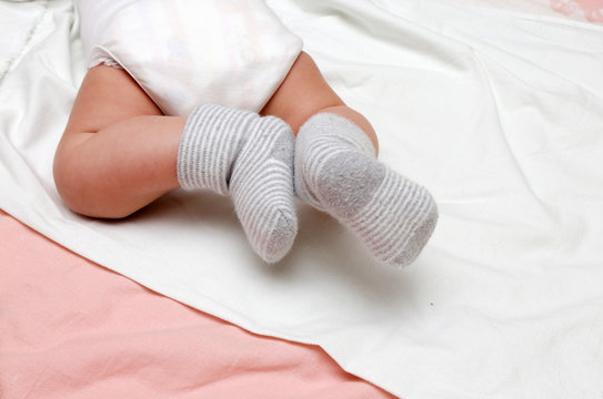 Baby Feet In Socks