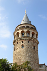 Fototapeta na wymiar Galata tower,Istanbul,Turkey