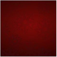 Eisblumen auf rotem Hintergrund / Weihnachten / Advent / Karte / 