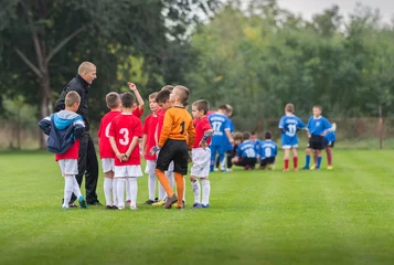 Foto op Plexiglas KidS soccer team © Dusan Kostic