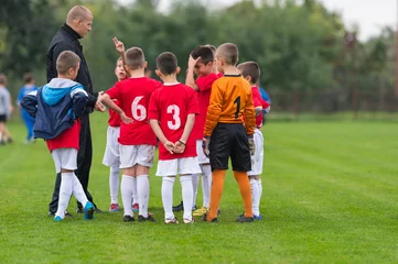 Foto op Canvas KidS soccer team © Dusan Kostic