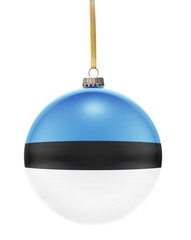 Bauble with the flag design of Estonia.(series)