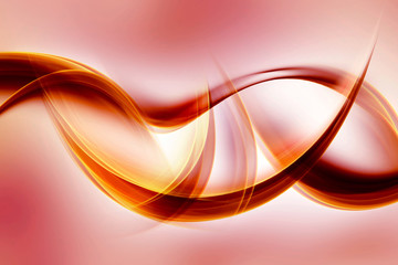 Fototapeta premium Modern Orange Wave Abstract Background