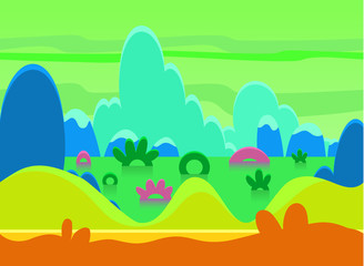 Fototapeta na wymiar Game Background Vector Illustration Set