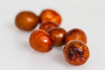  Jujubes isolated on white