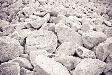 Expanse of toned gravel. Useful image as background