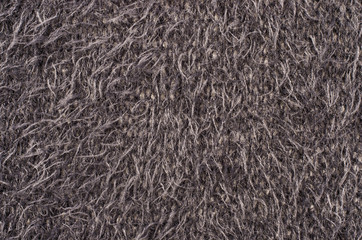 Fluffy grey fur. Close up on gray fur as background.