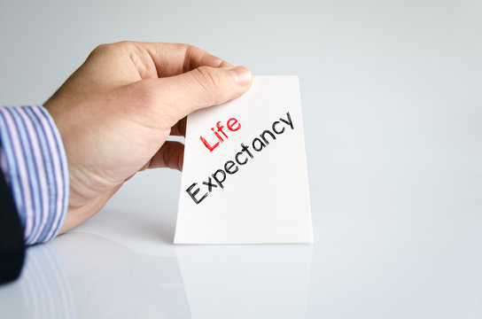 Life Expectancy Text Concept