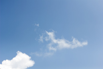 Cloud in blue sky