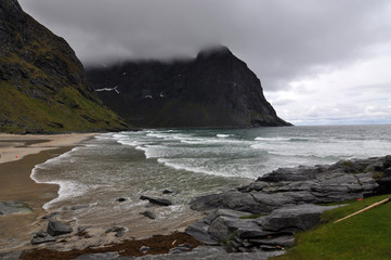 Norwegian nature / There are mountains plunging into the sea from hundreds of metres, fjords, tall...