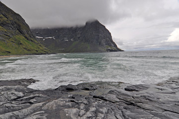 Norwegian nature / There are mountains plunging into the sea from hundreds of metres, fjords, tall mountain peaks, northern lights and midnight sun.