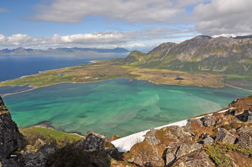 Norwegian nature / There are mountains plunging into the sea from hundreds of metres, fjords, tall...