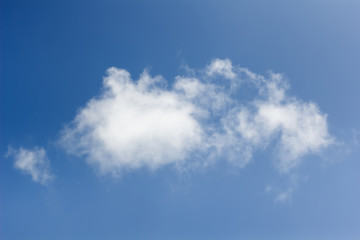 Cloud in blue sky