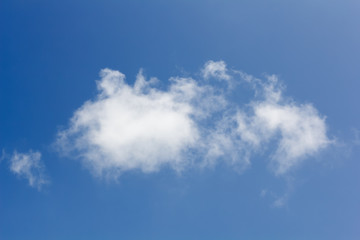 Cloud in blue sky
