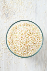 sesame seeds in a bowl