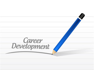 career development message sign concept