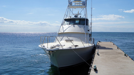 Fototapeta premium boat on the ocean