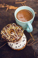 coffe with donut