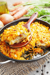 Fish with vegetables