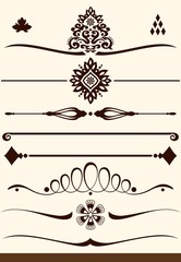 Ornametnts, dividers and page decorations