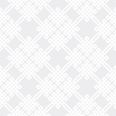 Seamless subtle gray celtic knots medieval classical textile pattern vector