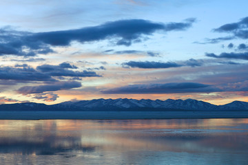 Fototapeta na wymiar Lake Manasarovar in Western Tibet, China