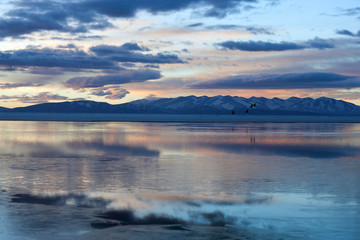 Obraz na płótnie Canvas Lake Manasarovar in Western Tibet, China