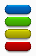 Vector modern colorful web buttons set 