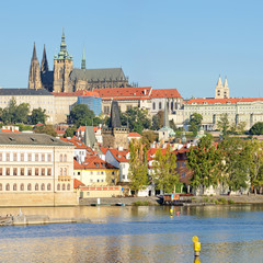 Prague Castle -Stitched Panorama - obrazy, fototapety, plakaty
