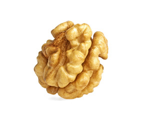 Kernel walnut isolated on a white background