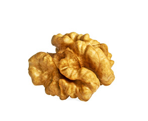 Kernel walnut isolated on a white background