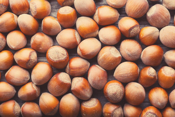 Hazelnuts background