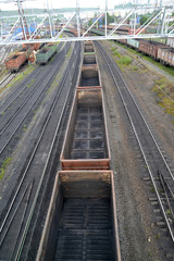 The empty cargo structure costs at railway station Murmansk
