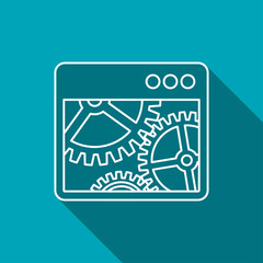 Vector icon of options window